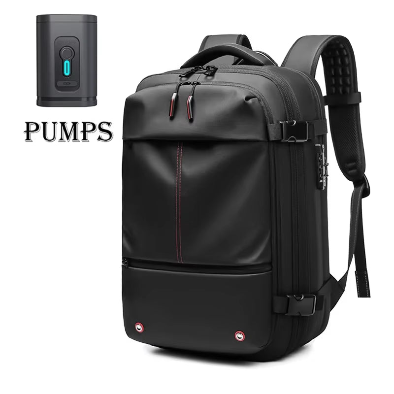 Ultimate Men’s Travel Backpack: Vacuum Compression Laptop Backpack with 17-Inch Capacity for School, Hiking, and Business Adventures