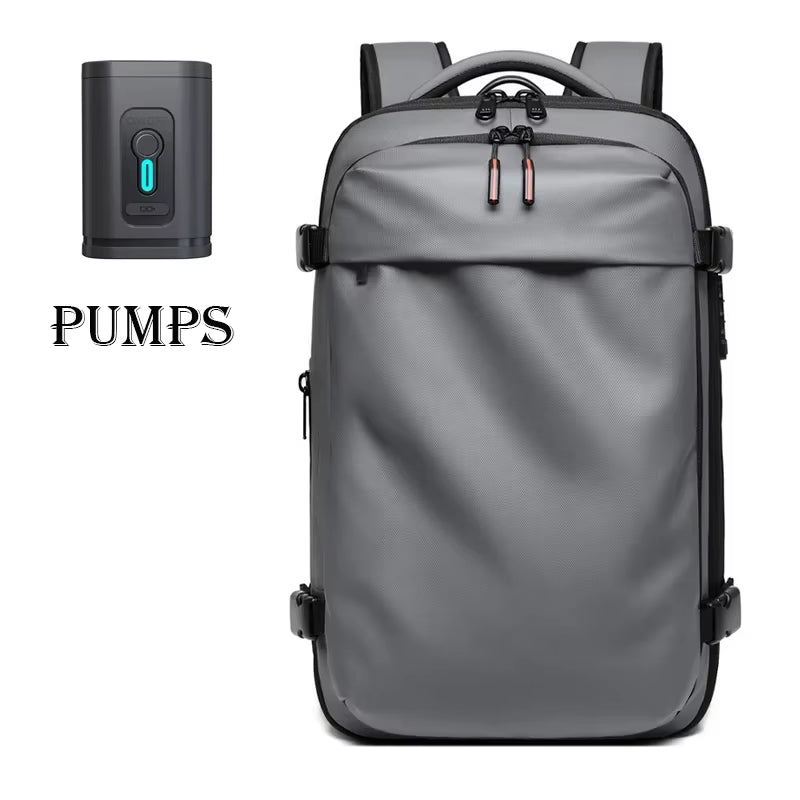 Ultimate Men’s Travel Backpack: Vacuum Compression Laptop Backpack with 17-Inch Capacity for School, Hiking, and Business Adventures