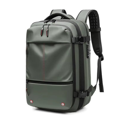 Ultimate Men’s Travel Backpack: Vacuum Compression Laptop Backpack with 17-Inch Capacity for School, Hiking, and Business Adventures