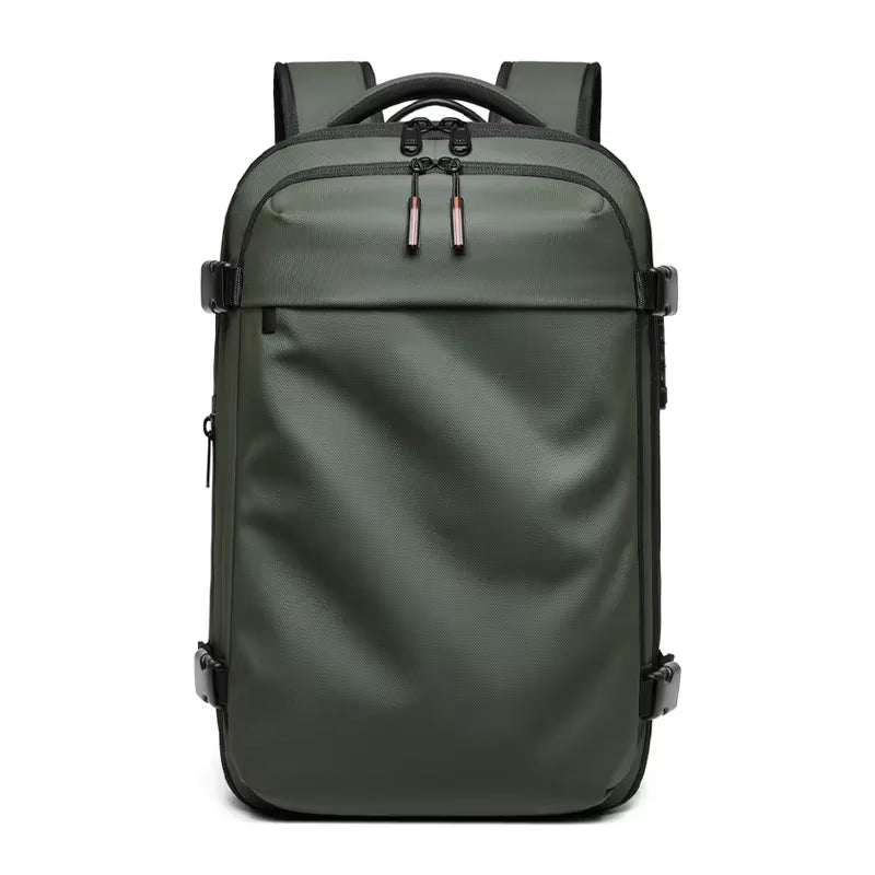 Ultimate Men’s Travel Backpack: Vacuum Compression Laptop Backpack with 17-Inch Capacity for School, Hiking, and Business Adventures