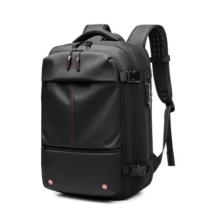 Ultimate Men’s Travel Backpack: Vacuum Compression Laptop Backpack with 17-Inch Capacity for School, Hiking, and Business Adventures