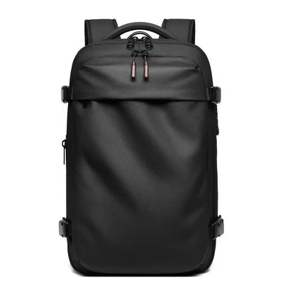 Ultimate Men’s Travel Backpack: Vacuum Compression Laptop Backpack with 17-Inch Capacity for School, Hiking, and Business Adventures