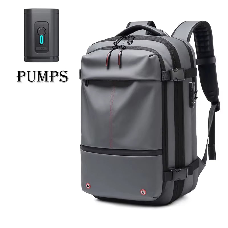Ultimate Men’s Travel Backpack: Vacuum Compression Laptop Backpack with 17-Inch Capacity for School, Hiking, and Business Adventures