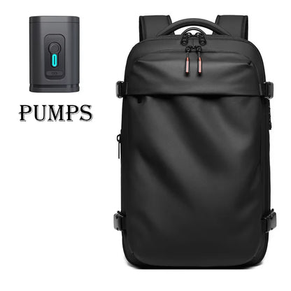 Ultimate Men’s Travel Backpack: Vacuum Compression Laptop Backpack with 17-Inch Capacity for School, Hiking, and Business Adventures