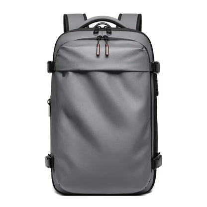 Ultimate Men’s Travel Backpack: Vacuum Compression Laptop Backpack with 17-Inch Capacity for School, Hiking, and Business Adventures