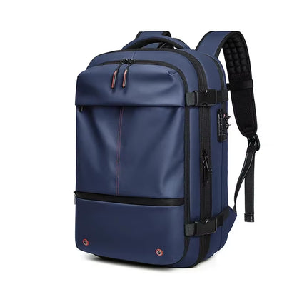 Ultimate Men’s Travel Backpack: Vacuum Compression Laptop Backpack with 17-Inch Capacity for School, Hiking, and Business Adventures